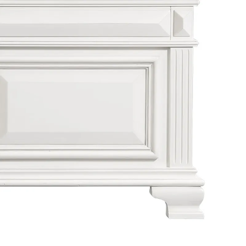 Calloway King Panel Bed in Antique White