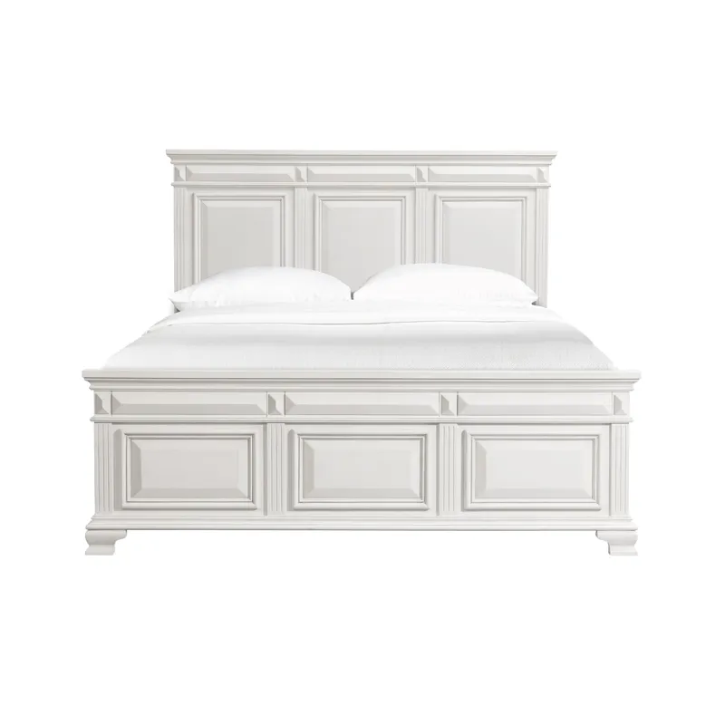 Calloway King Panel Bed in Antique White