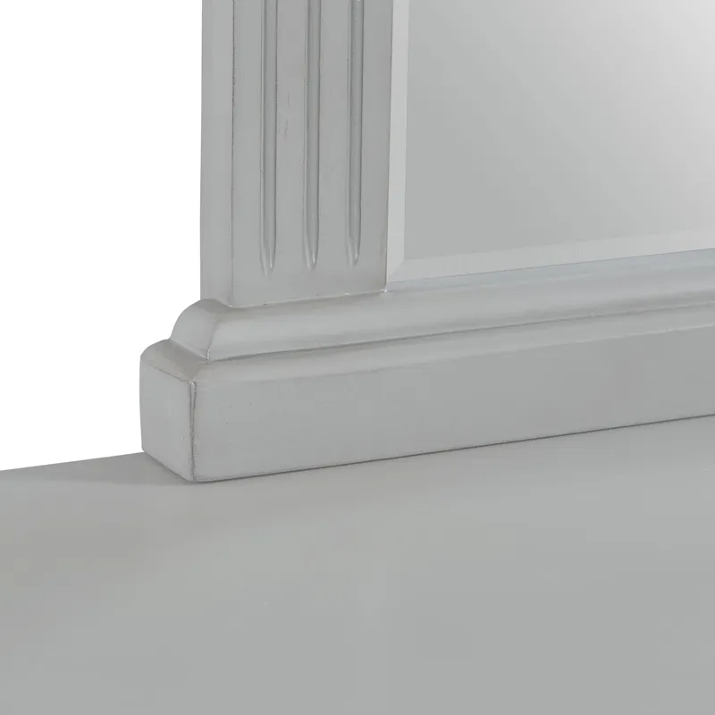 Calloway Dresser &Mirror Set Grey Color