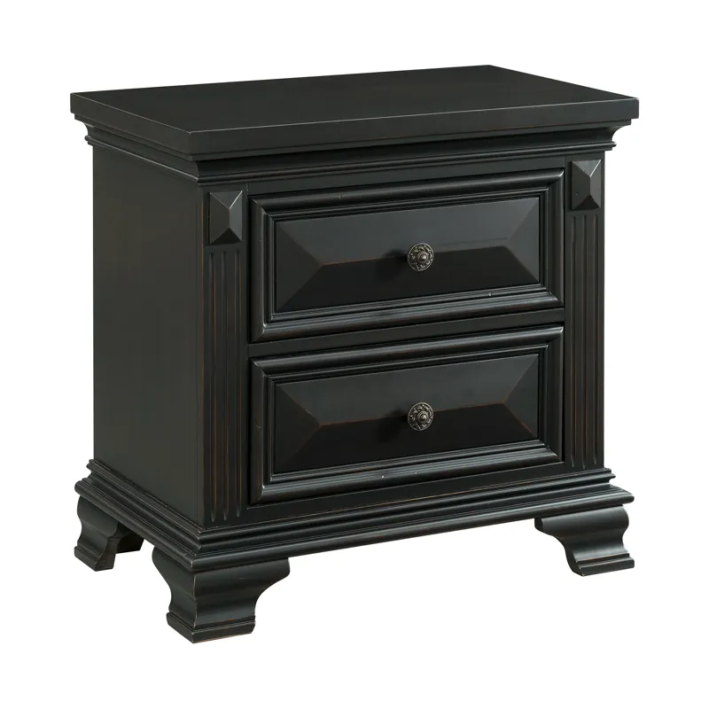 Calloway Nightstand Black Color