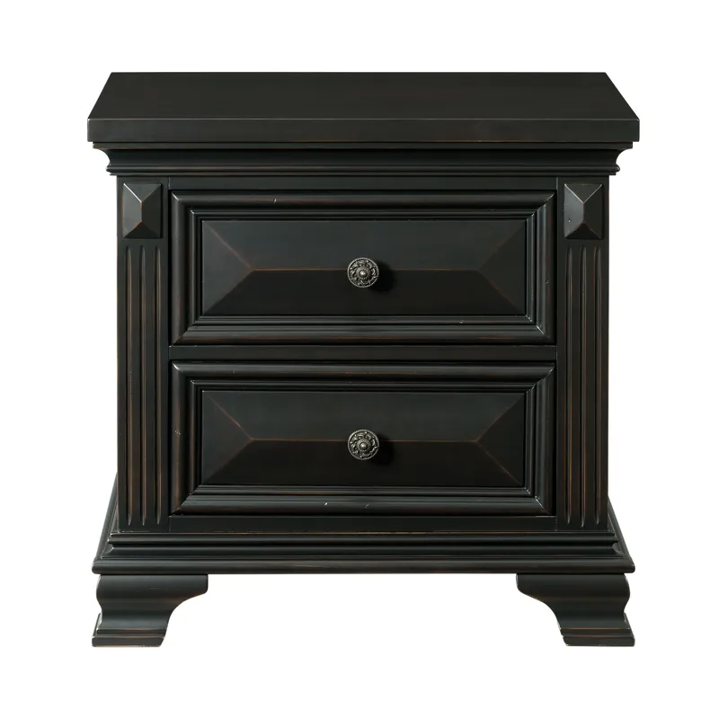 Calloway Nightstand Black Color
