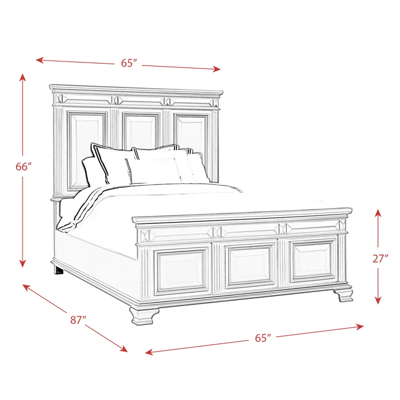 Calloway Queen Bed Grey Color