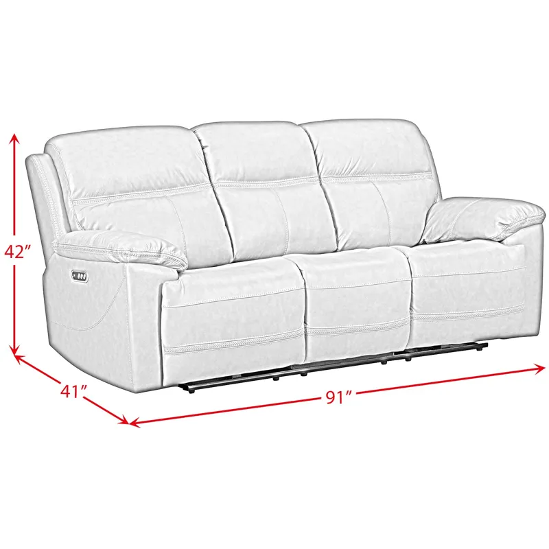 Camaro P3 Sofa with DDT, Wireless Charger in Aline Butternut