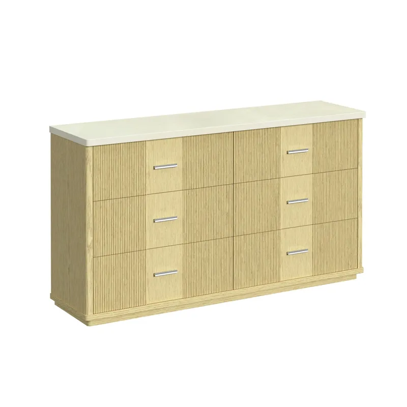 Cambrie Dresser in Off-White and Natural