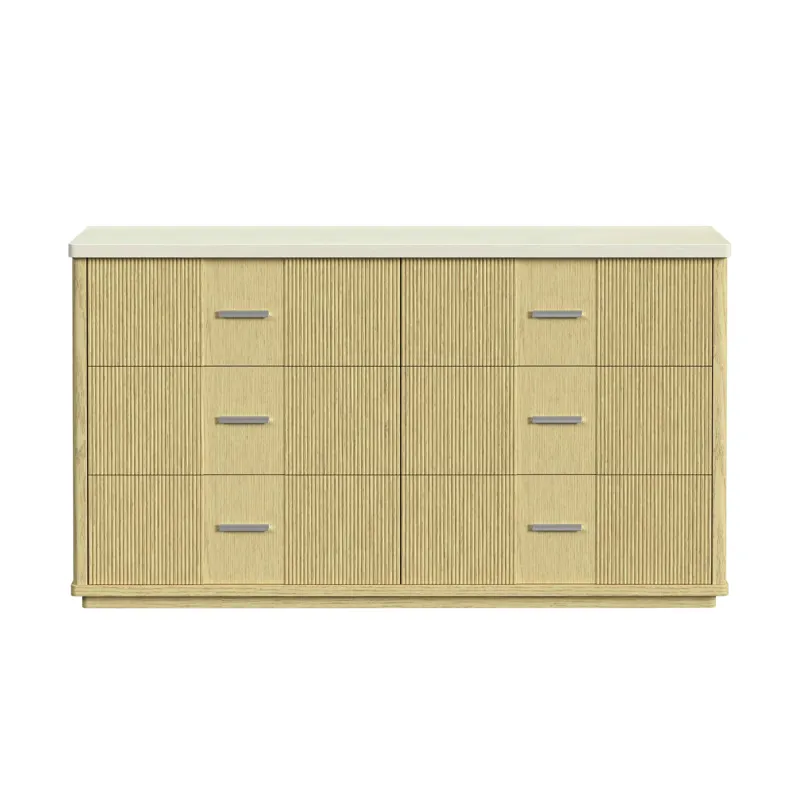 Cambrie Dresser in Off-White and Natural
