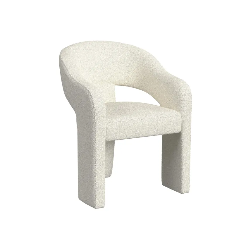 Cambrie UPH Dining Arm Chair in Beige Boucle