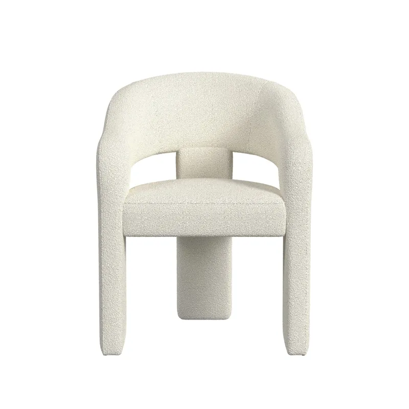 Cambrie UPH Dining Arm Chair in Beige Boucle
