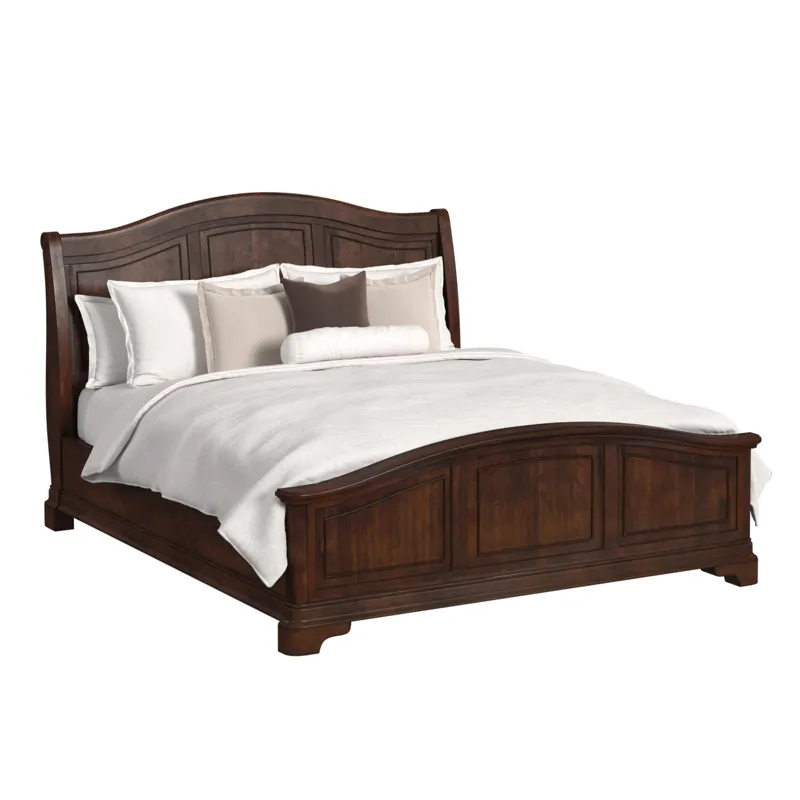 Cameron Cherry King Panel Bed