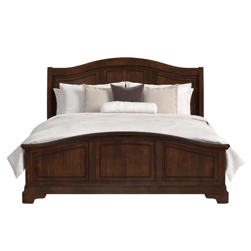 Cameron Cherry King Panel Bed