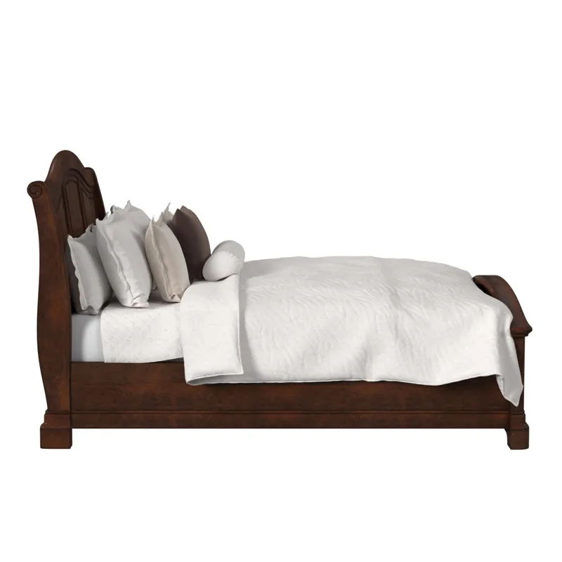 Cameron Cherry King Panel Bed