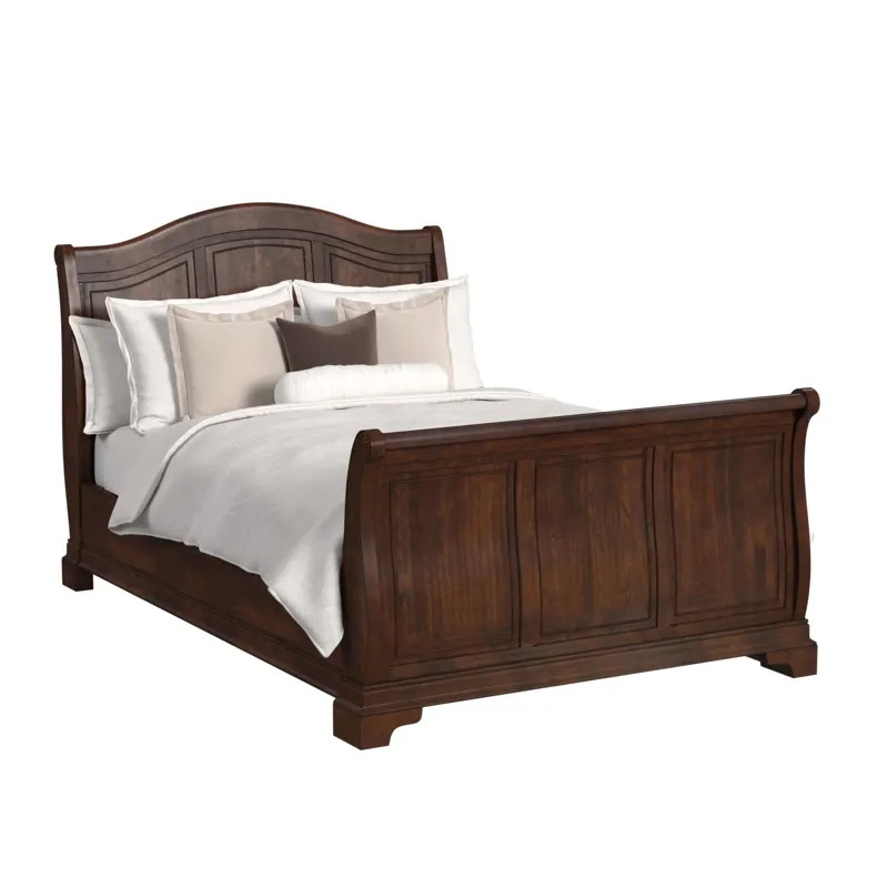 Cameron Cherry Queen Sleigh Bed