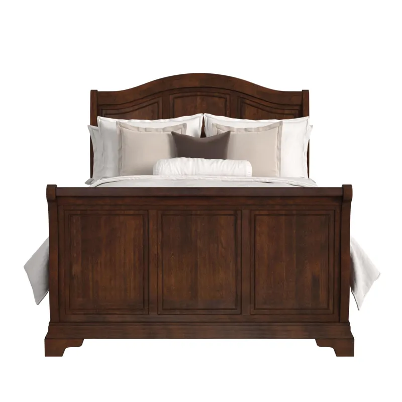 Cameron Cherry Queen Sleigh Bed