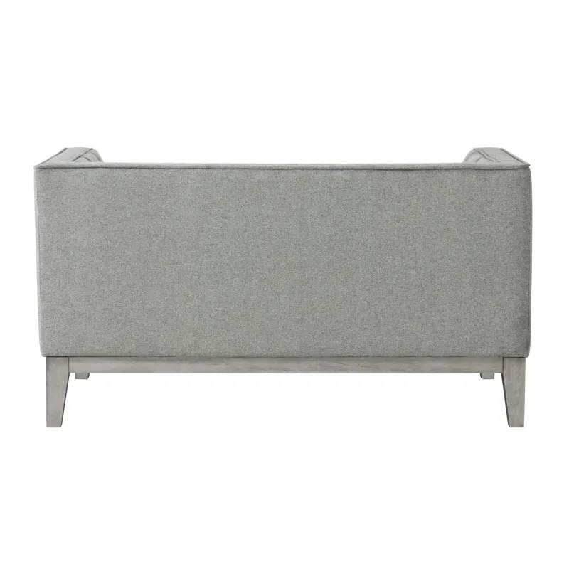 Cannes Loveseat W/2 Pillows in Mckinney Charcoal
