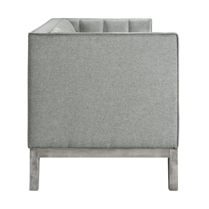 Cannes Sofa W/2 Pillows in Mckinney Charcoal