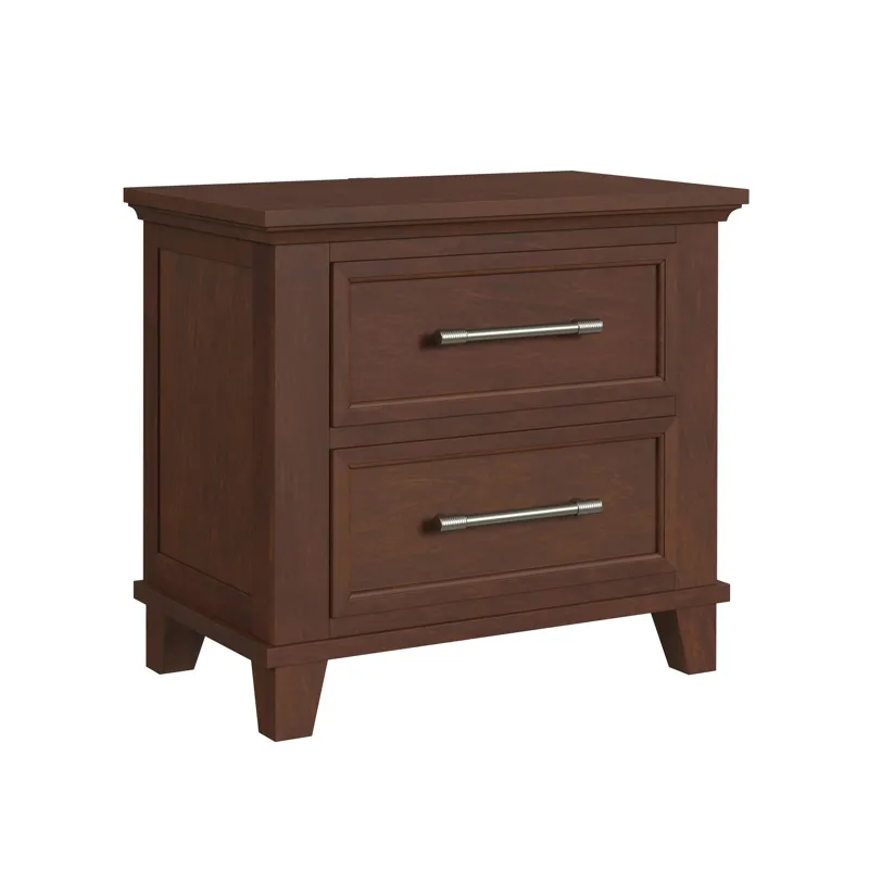 Canterbury 2-Drawer Nightstand with USB in Cherry