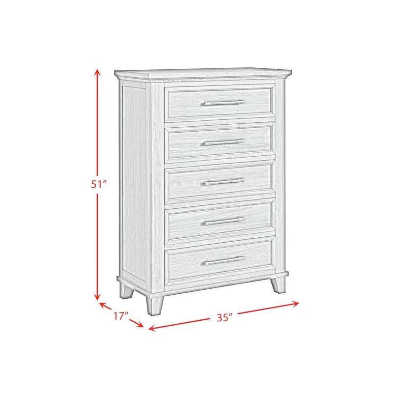 Canterbury 5-Drawer Chest in Cherry