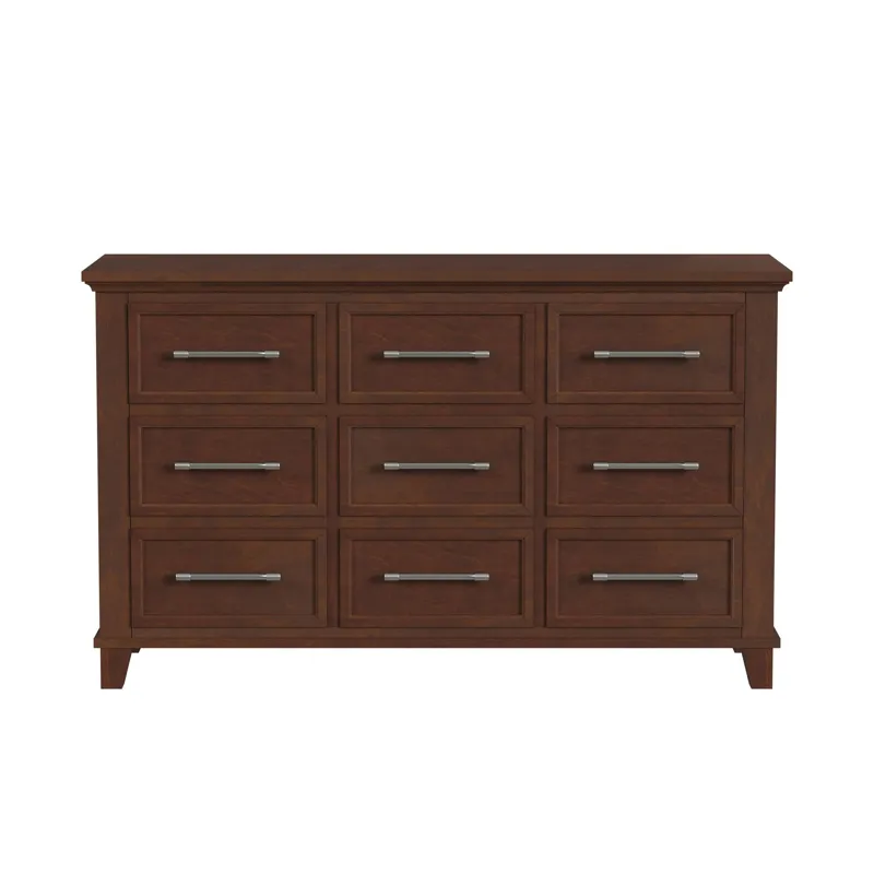 Canterbury 9-Drawer Dresser in Cherry
