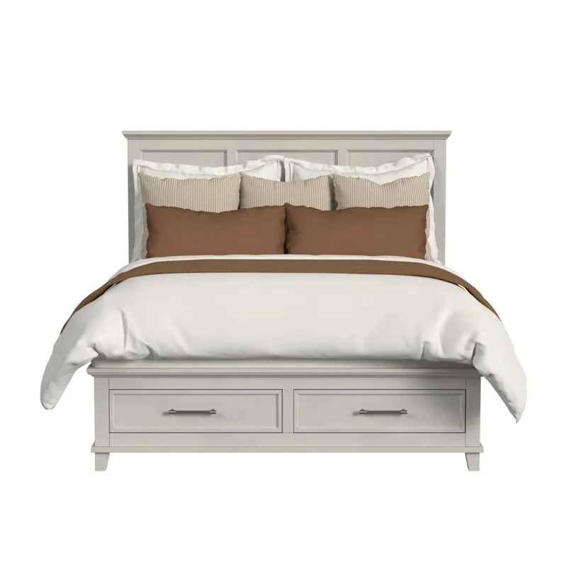 Canterbury Cal King Storage Bed in Ivory