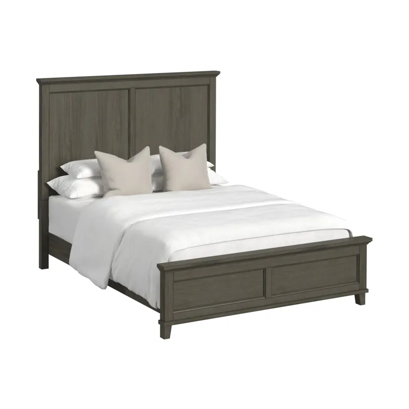 Canterbury Full Panel Bed in Grey