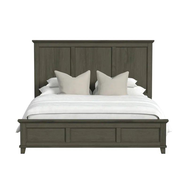 Canterbury King Panel Bed in Grey