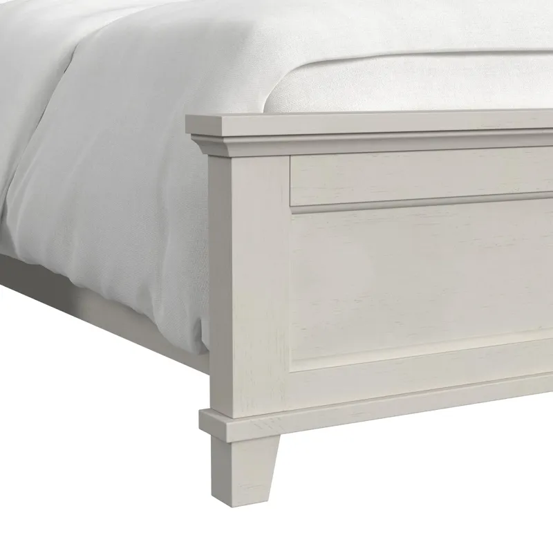 Canterbury King Panel Bed in Ivory