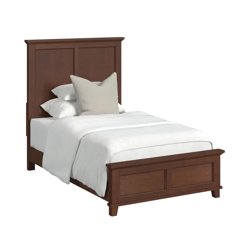 Canterbury Twin Panel Bed in Cherry