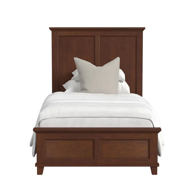 Canterbury Twin Panel Bed in Cherry