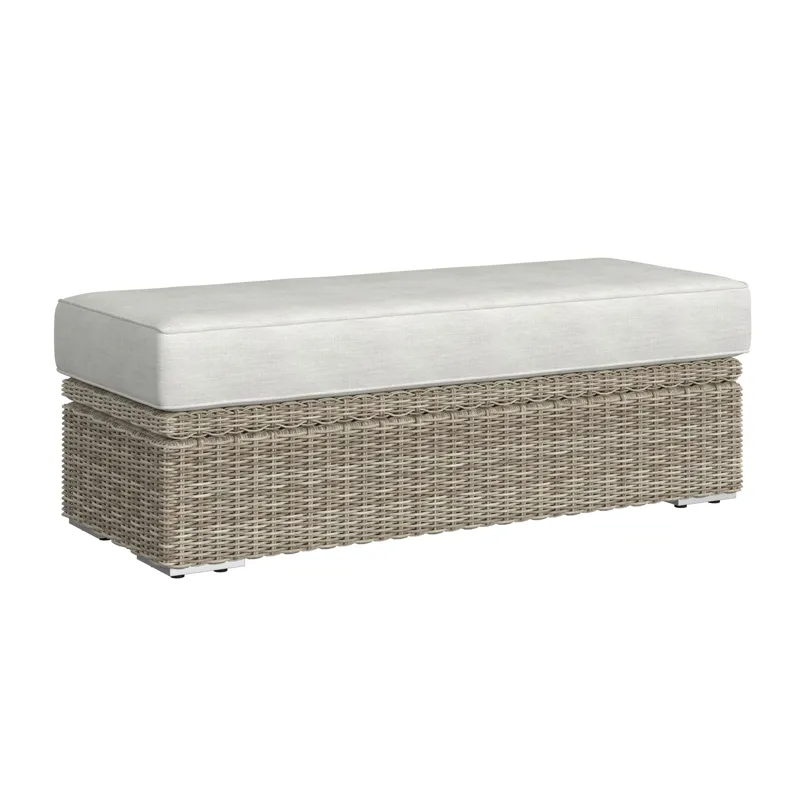 Carmona Ottoman - Natural and Olefin Beige