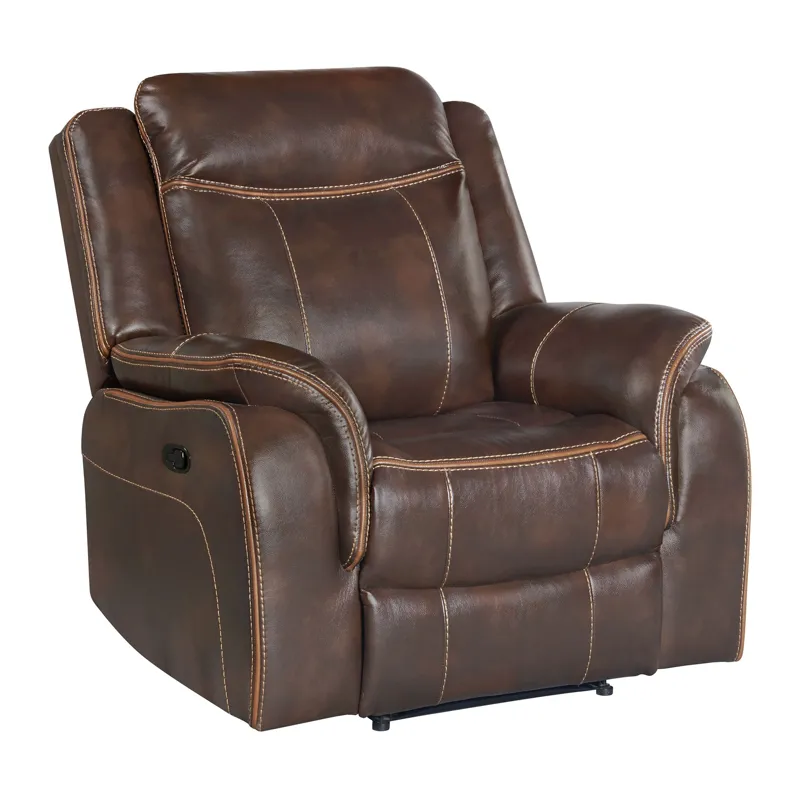 Carrera Swivel Glider Recliner in Brown