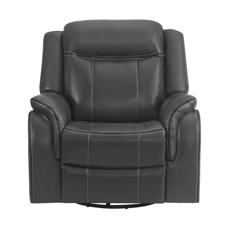 Carrera Swivel Glider Recliner in Grey