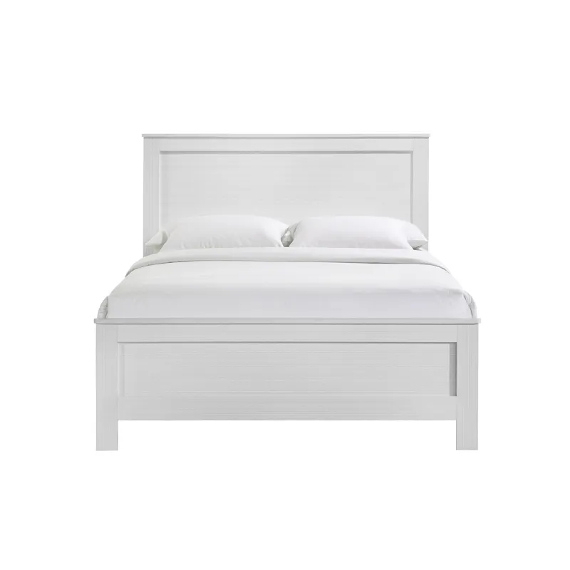 Catalina Full Panel Bed White