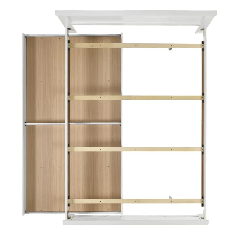 Catalina Full Panel Bed White