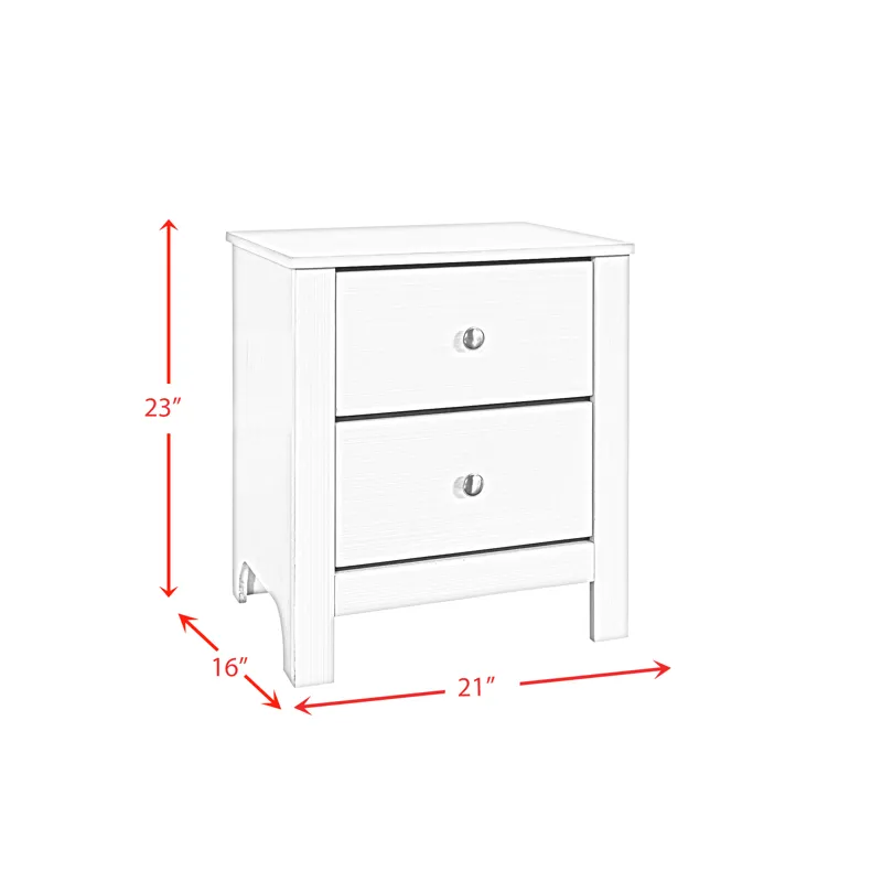 Catalina Nightstand White