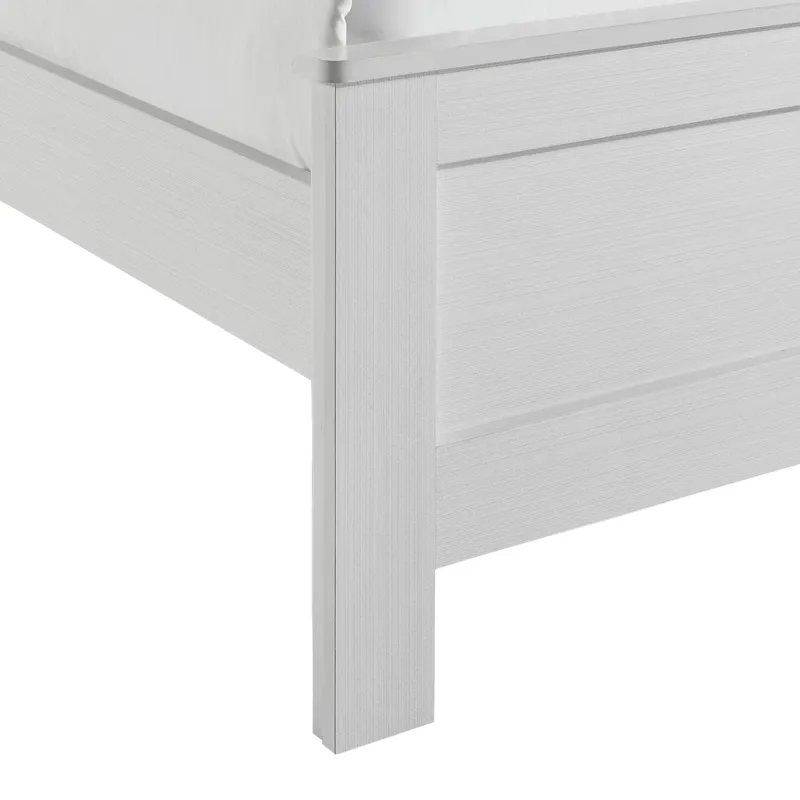 Catalina Twin Panel Bed White