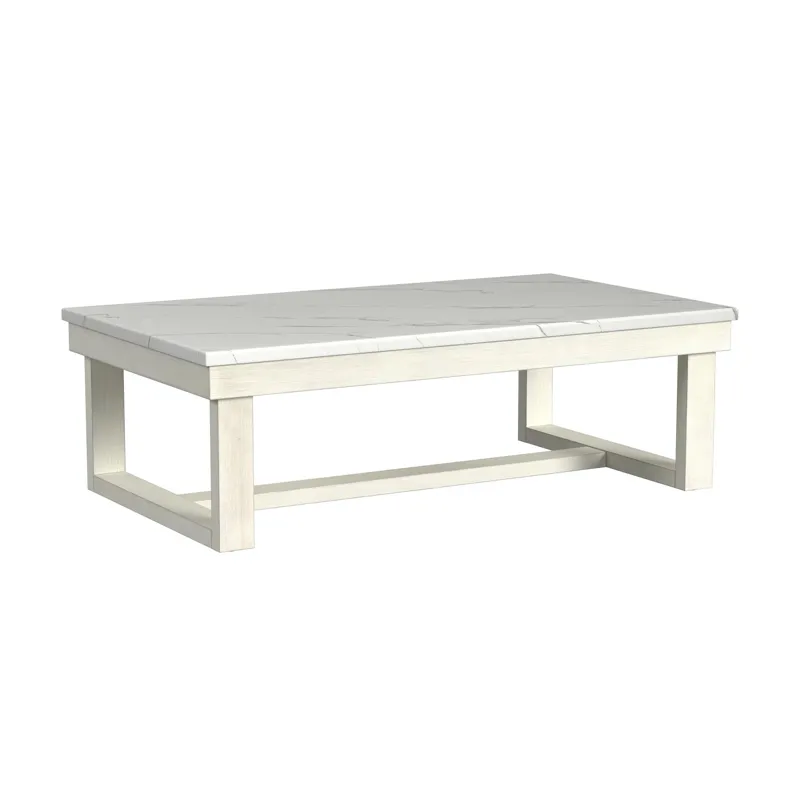 Catilin Coffee Table in Brushed White