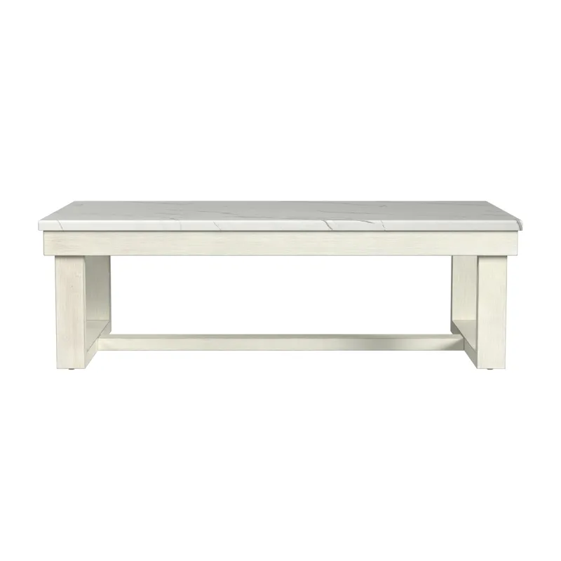Catilin Coffee Table in Brushed White