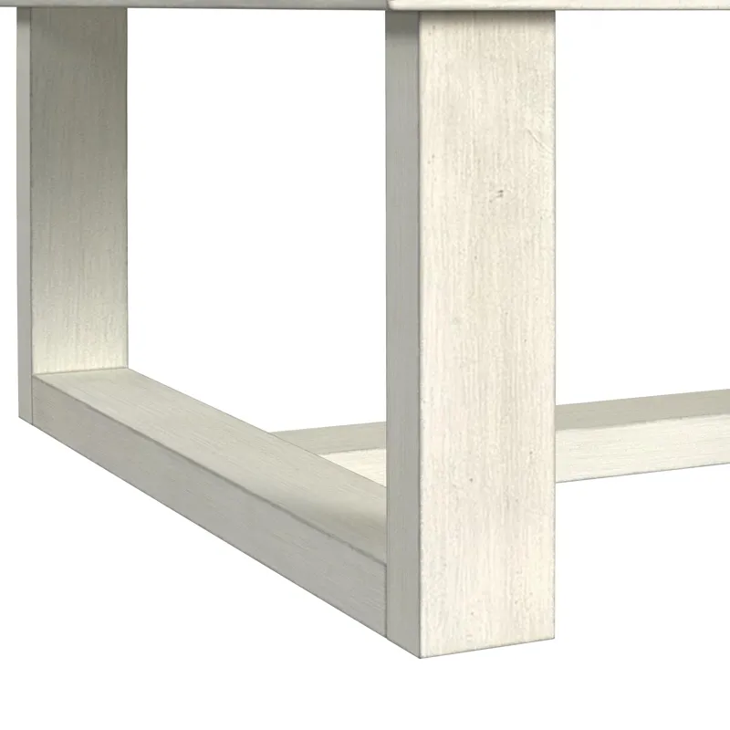Catilin Coffee Table in Brushed White