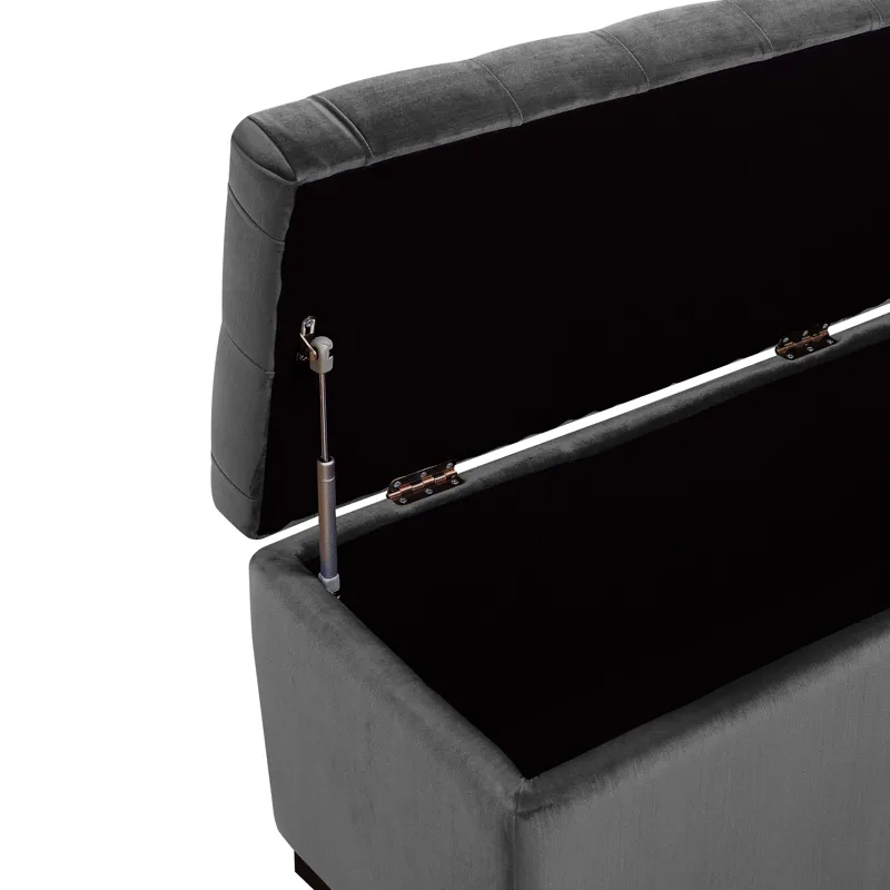 Chandler 1668 Shoe Storage Bench Broadway Grey