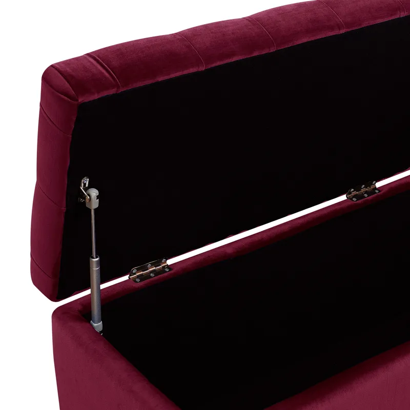 Chandler 1668 Shoe Storage Bench Broadway Red