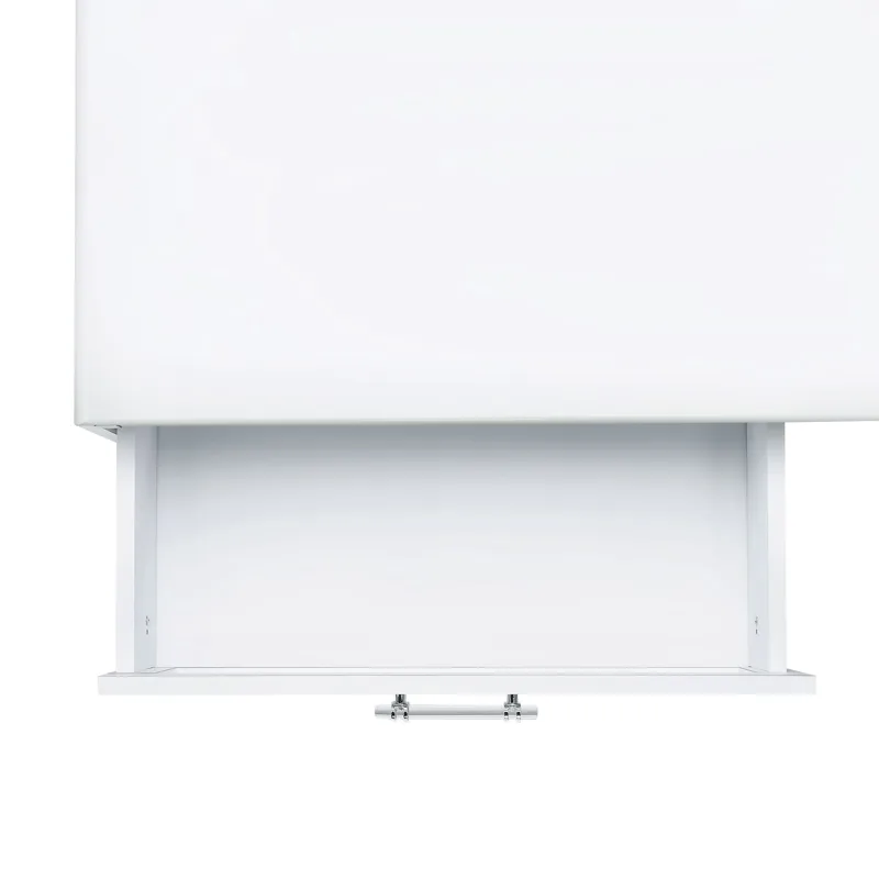 Chandra Coffee Table with LED and Battery Pack in Glossy White