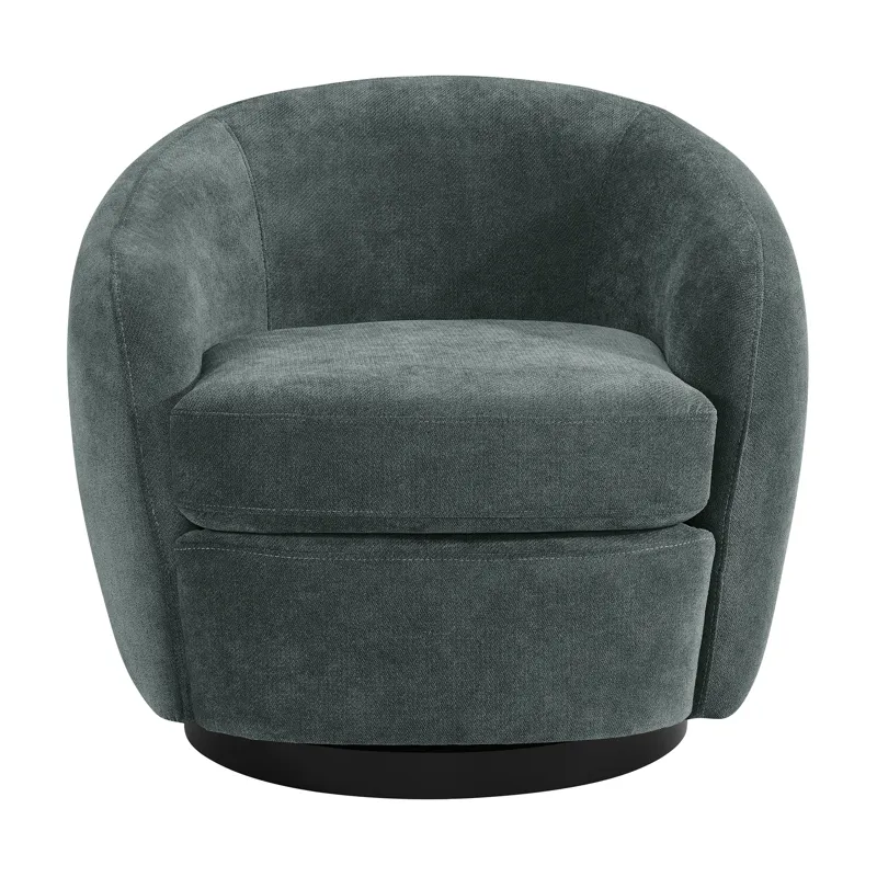 Chanel Swivel Chair in Bristo Teal