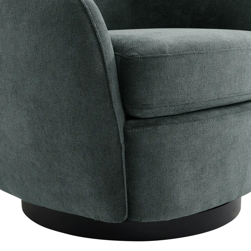 Chanel Swivel Chair in Bristo Teal