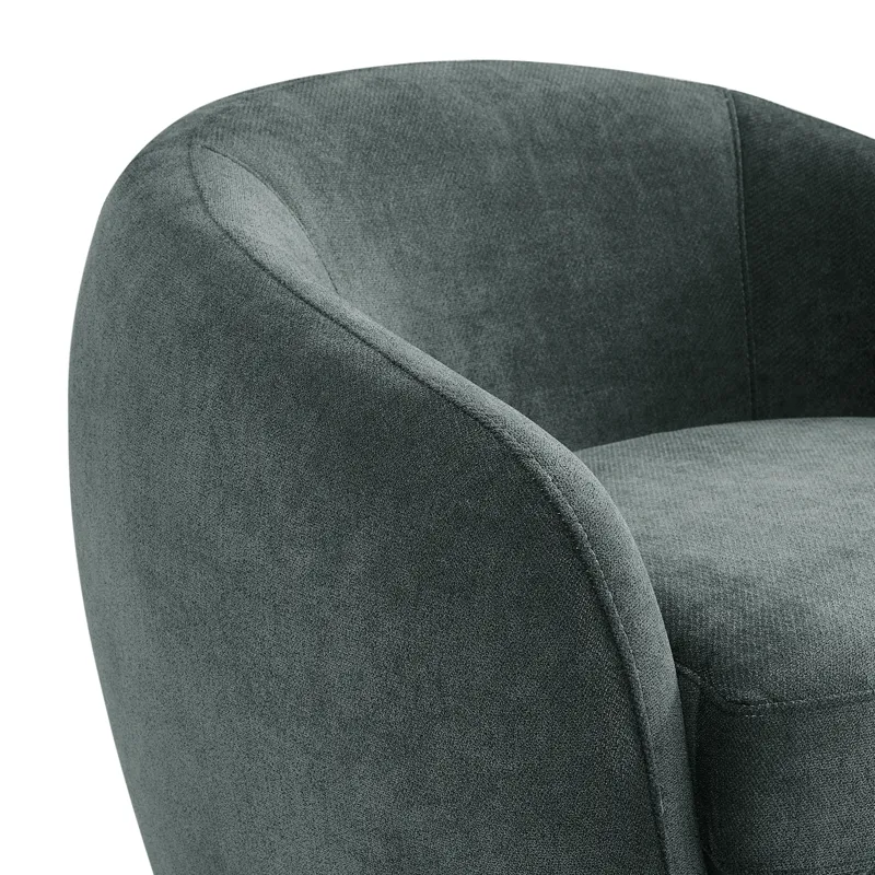 Chanel Swivel Chair in Bristo Teal
