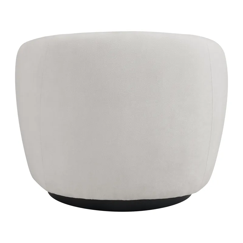 Chanel Swivel Chair in Bristo White