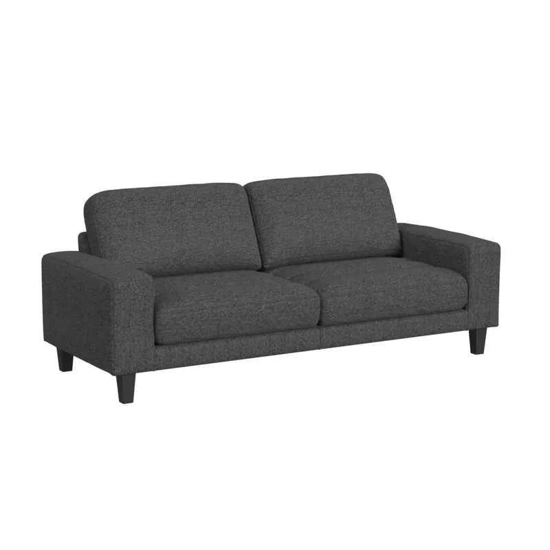 Cheetah Sofa in Furiosa Charcoal with Black Plastic Legs