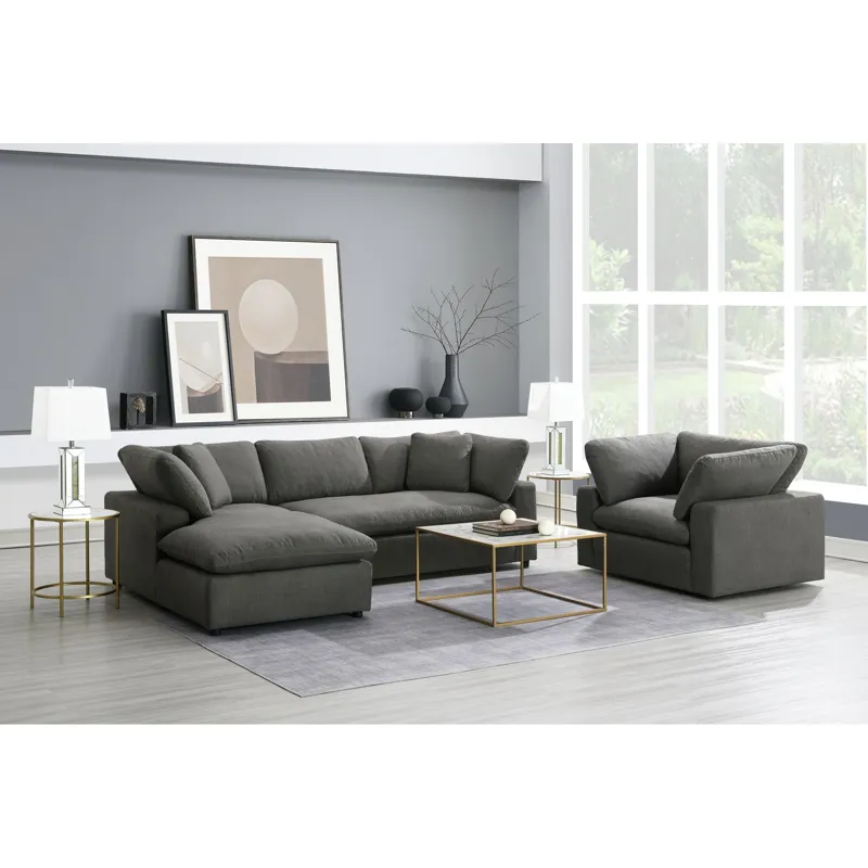 Cloud 9 Swivel Chair in Garrison Charcoal