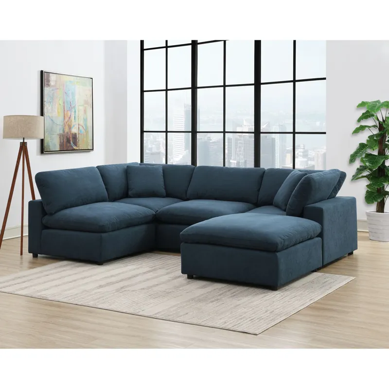 Cloud 9 Modular Corner with 1 Pillow in Flex Eclipse