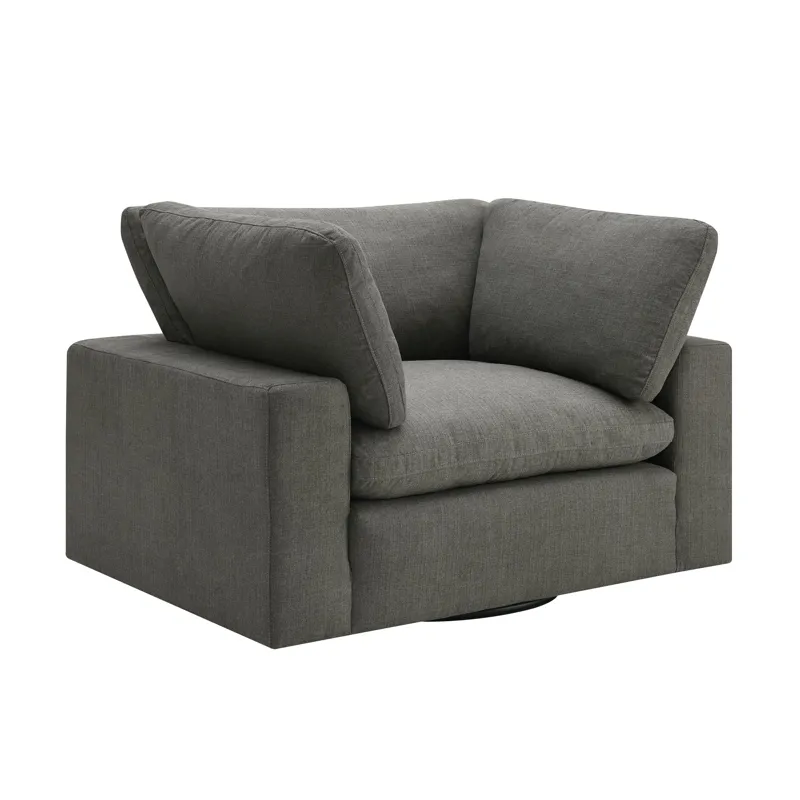 Cloud 9 Swivel Chair in Garrison Charcoal