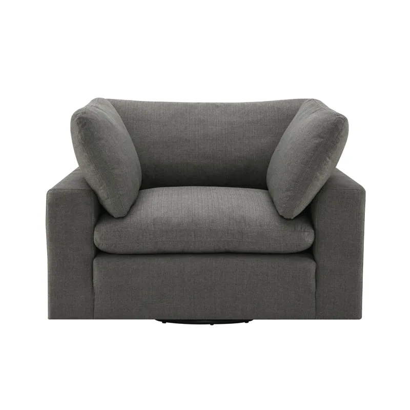 Cloud 9 Swivel Chair in Garrison Charcoal