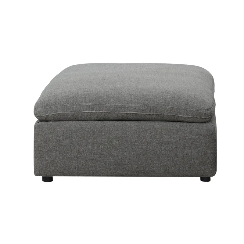 Cloud 9 Sectional  Ottoman in Garrison Charcoal